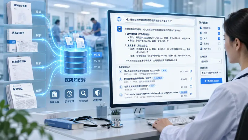 医院大模型知识库核心功能与应用场景